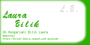 laura bilik business card